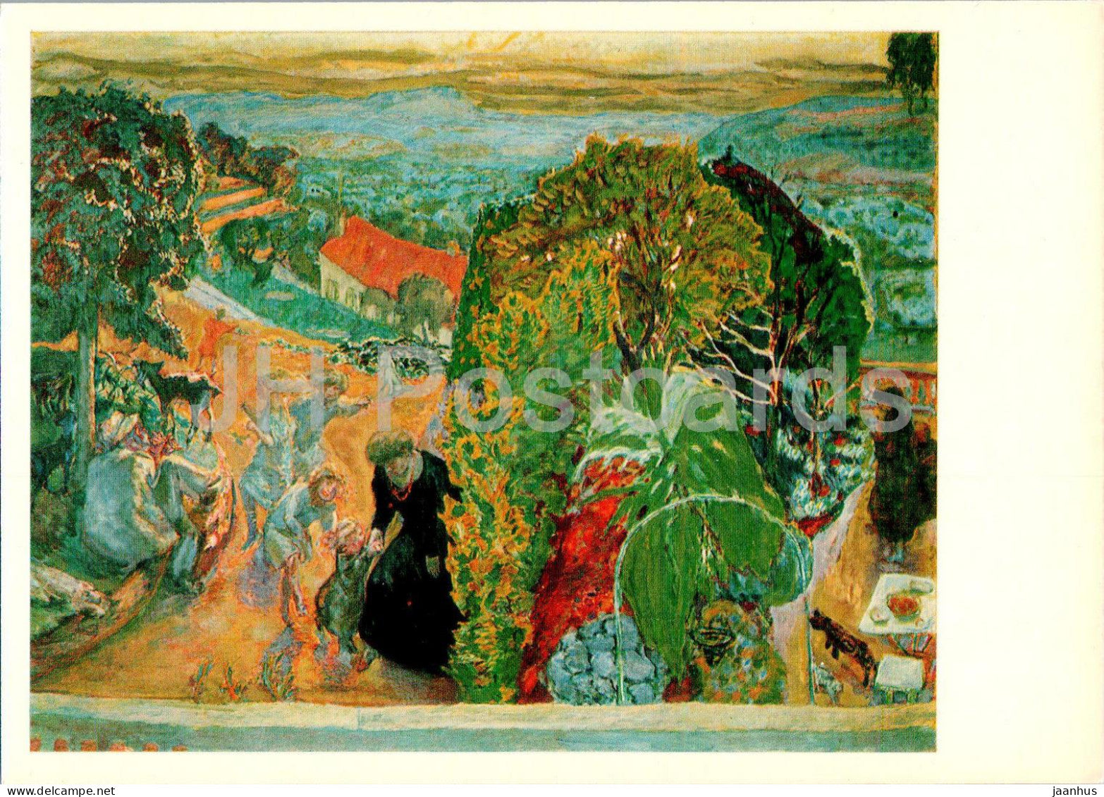 painting by Pierre Bonnard - Early Spring in a Village - French art - 1977 - Russia USSR - unused - JH Postcards