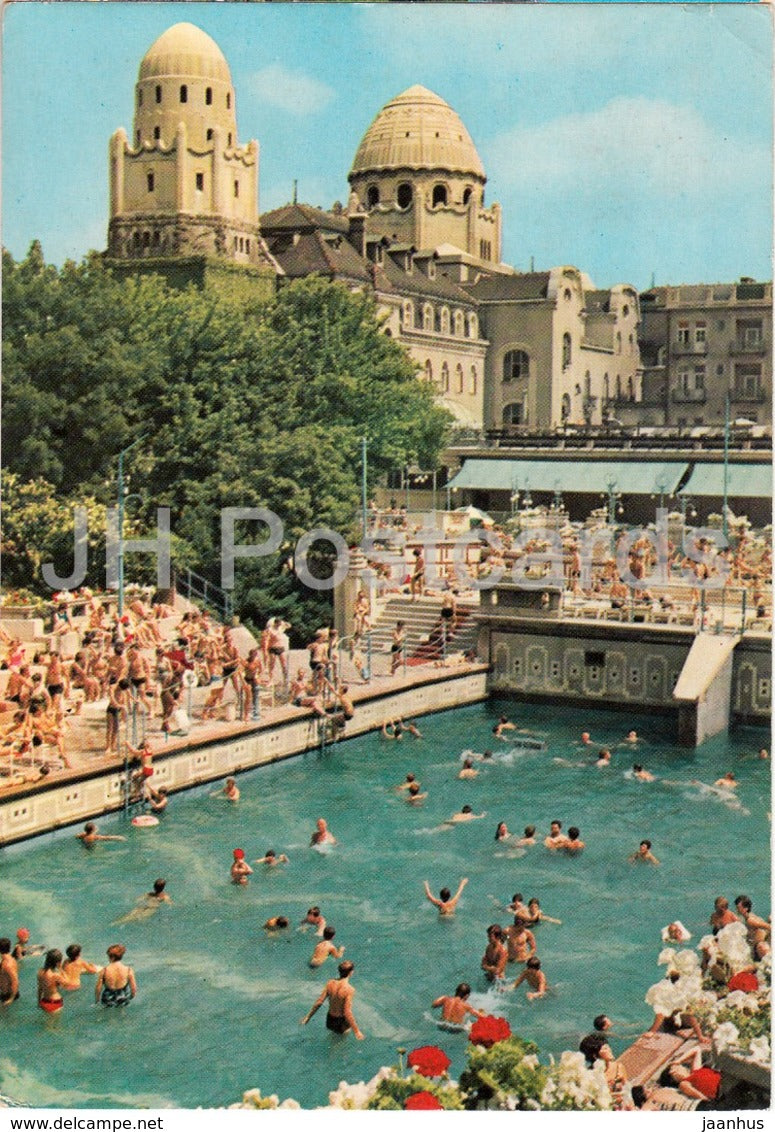 Budapest - Gellert Spa Wave Bath - pool - 1978 - Hungary - used - JH Postcards