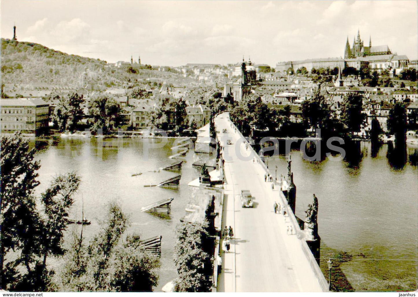 Praha - Prague - Mala Strana Quarter - General view - Charles Bridge - 1967 - Czech Republic - Czechoslovakia - used - JH Postcards