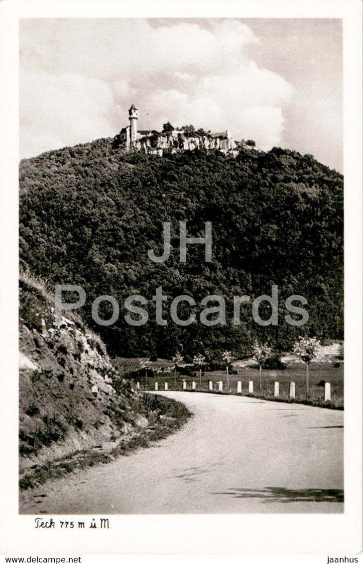 Teck 775 m - old postcard - Germany - unused - JH Postcards