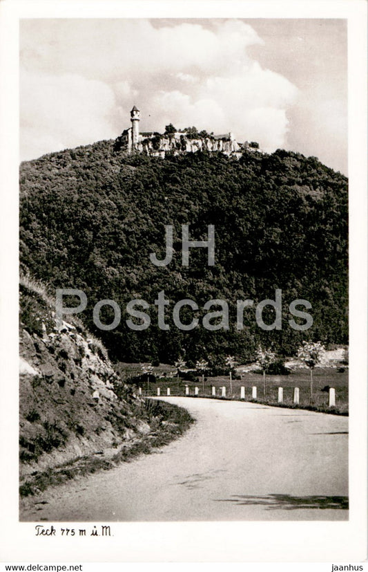Teck 775 m - old postcard - Germany - unused - JH Postcards