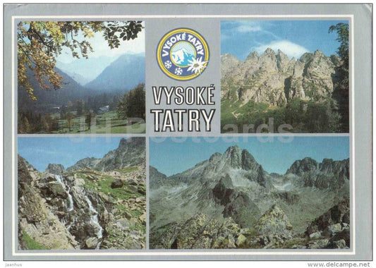 Javorina - Velka Vysoka - Velka Studena valley - Vysoke Tatry - High Tatras - Czechoslovakia - Slovakia - used 1987 - JH Postcards
