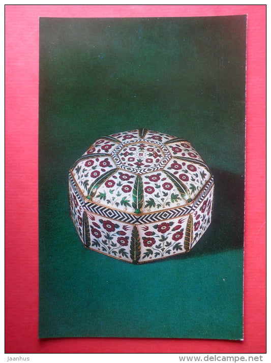 Box - Jewelled Art Objects of 17th Century India - 1975 - Russia USSR - unused - JH Postcards
