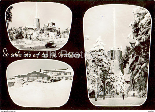 So schon ist auf dem Gr Inselsberg - old postcard - 1968 - Germany DDR - used - JH Postcards