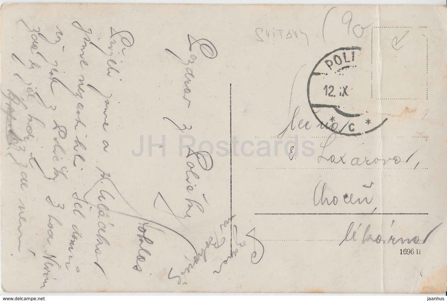 Policka - Sady Svat Cecha a c k ucit ustav - old postcard - Czech Republic - used