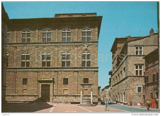 Palazzo Piccolomini e Corso Rossellino - palace , street - Pienza - Pisa - Toscana - 1177 - Italia - Italy - unused - JH Postcards