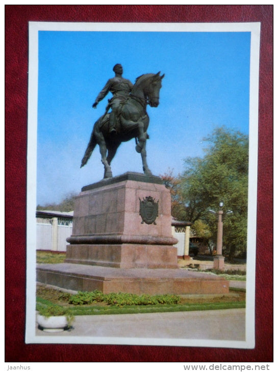 monument to Kotovsky - Chisinau - Kishinev - 1974 - Moldova USSR - unused - JH Postcards
