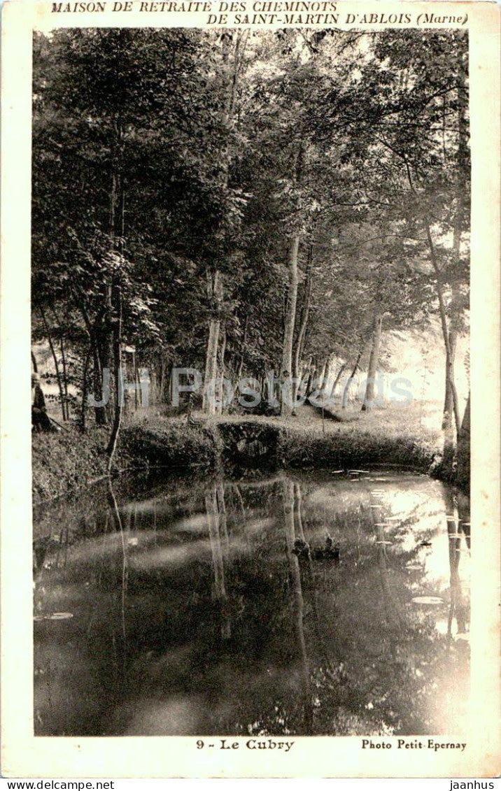 Le Cubry - Maison de Retraite des Cheminots de Saint Martin D'Ablois - 9 - old postcard - 1934 - France - used - JH Postcards