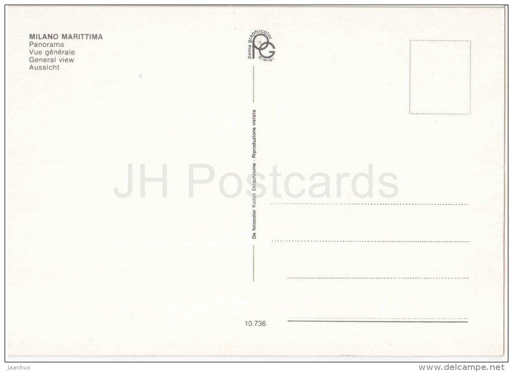 panorama - Milano Marittima - Emilia-Romagna - 10.736 - Italia - Italy - unused - JH Postcards