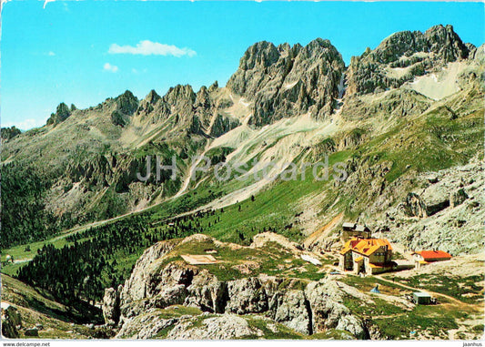 Dolomiti del Catinaccio - Rifugi Vaiolet - Rif Preus - 1972 - Italy - used - JH Postcards