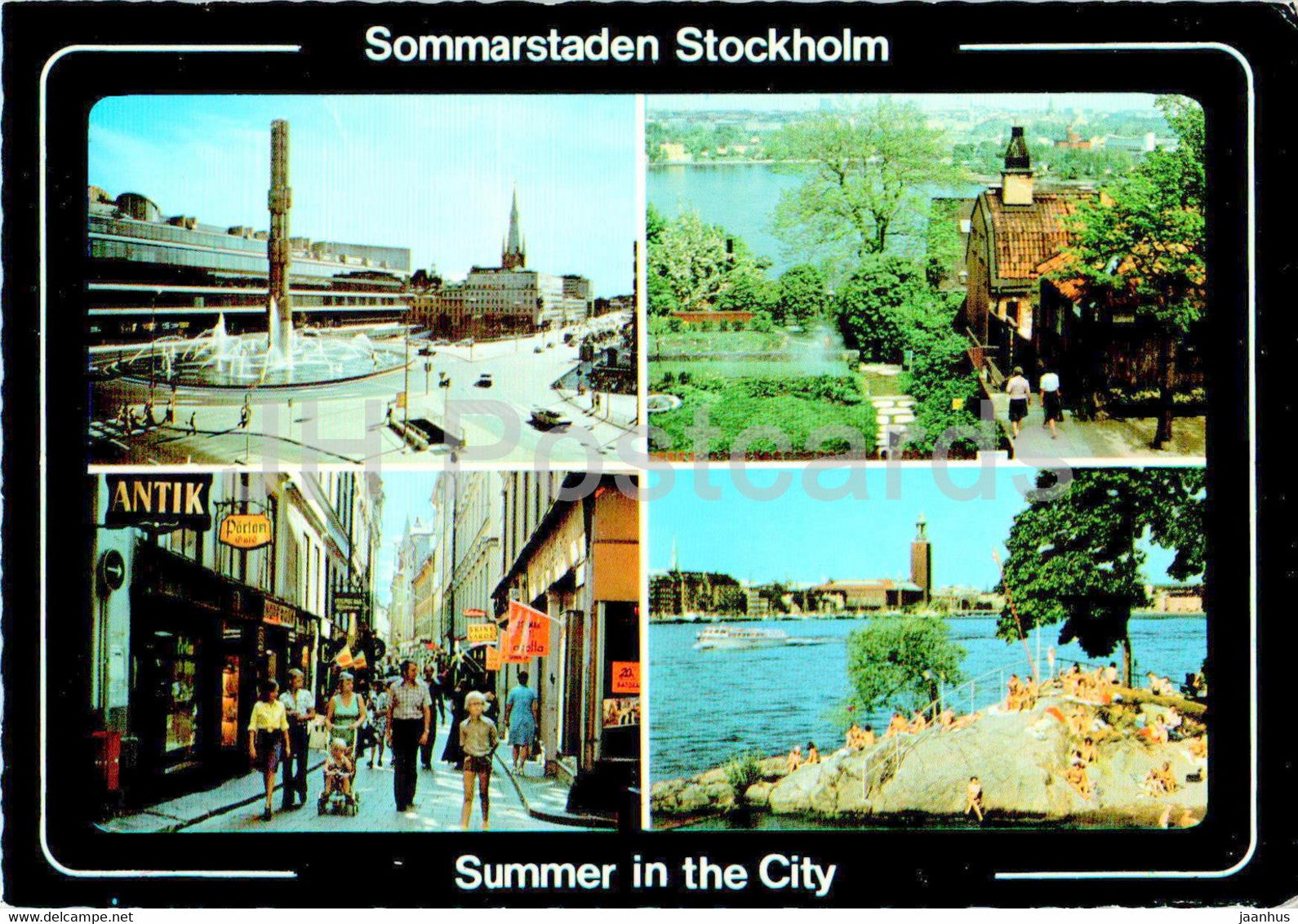 Stockholm - Sommarstaden - Summer in the City - multiview - 1986 - Sweden - used - JH Postcards