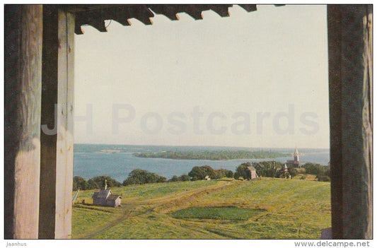 view of isle of Kizhi - South side - Kizhi - Russia USSR - unused - JH Postcards