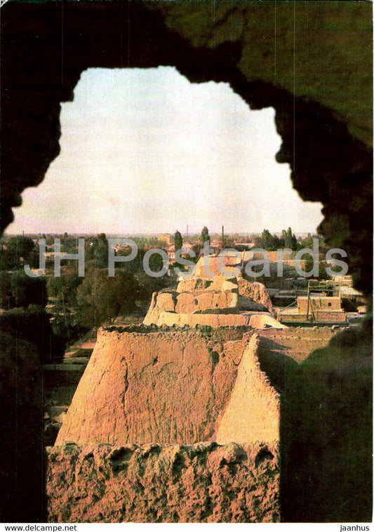 Khiva - Itchan Kala - medieval fortifications - 1984 - Uzbekistan USSR - unused - JH Postcards