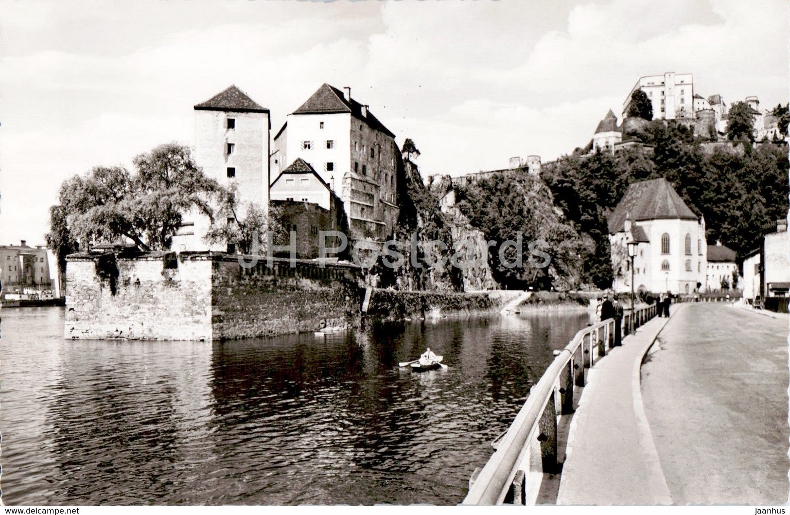 Passau an der Donau - Veste Oberhaus - Niederhaus und Salvatorkirche - old postcard - Germany - unused - JH Postcards