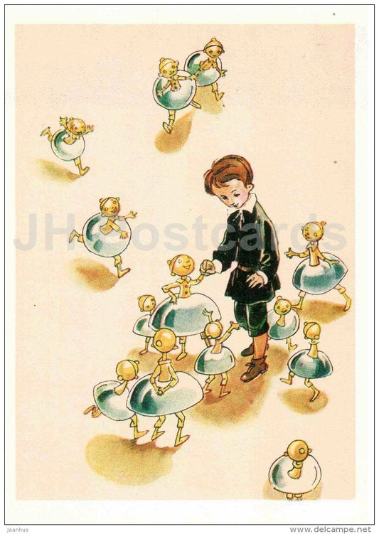 Boys The Bells - Misha - Town in Snuffbox by Vladimir Odoyevsky - 1977 - Russia USSR - unused - JH Postcards