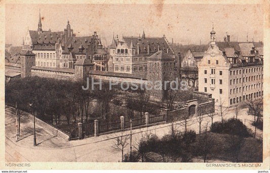 Nurnberg - Germanisches Museum - old postcard - Germany - unused - JH Postcards