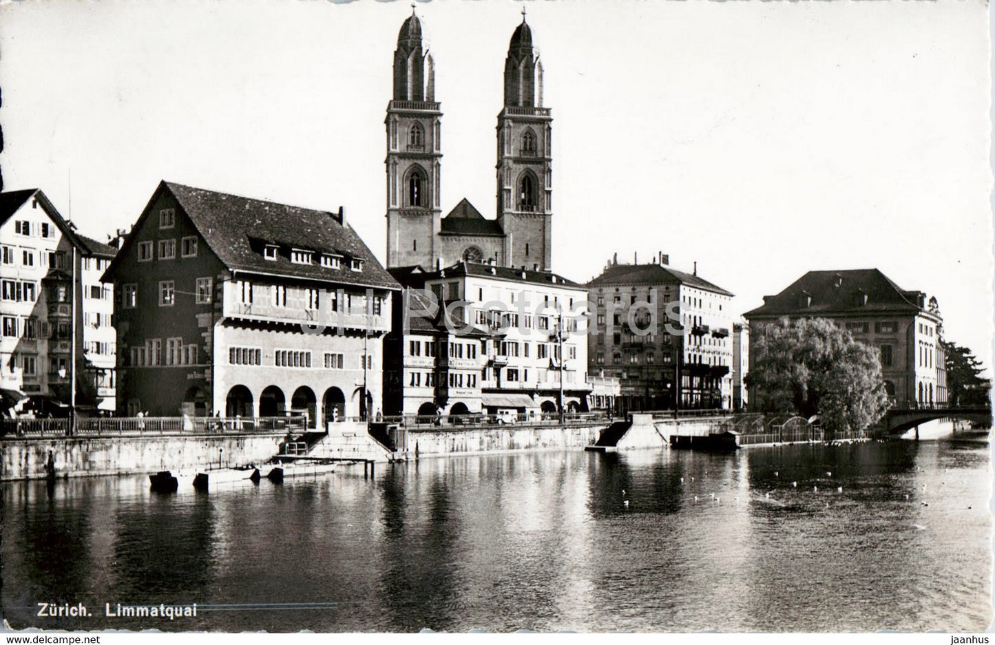 Zurich - Limmatquai - 945 - 1942 - old postcard - Switzerland - used - JH Postcards