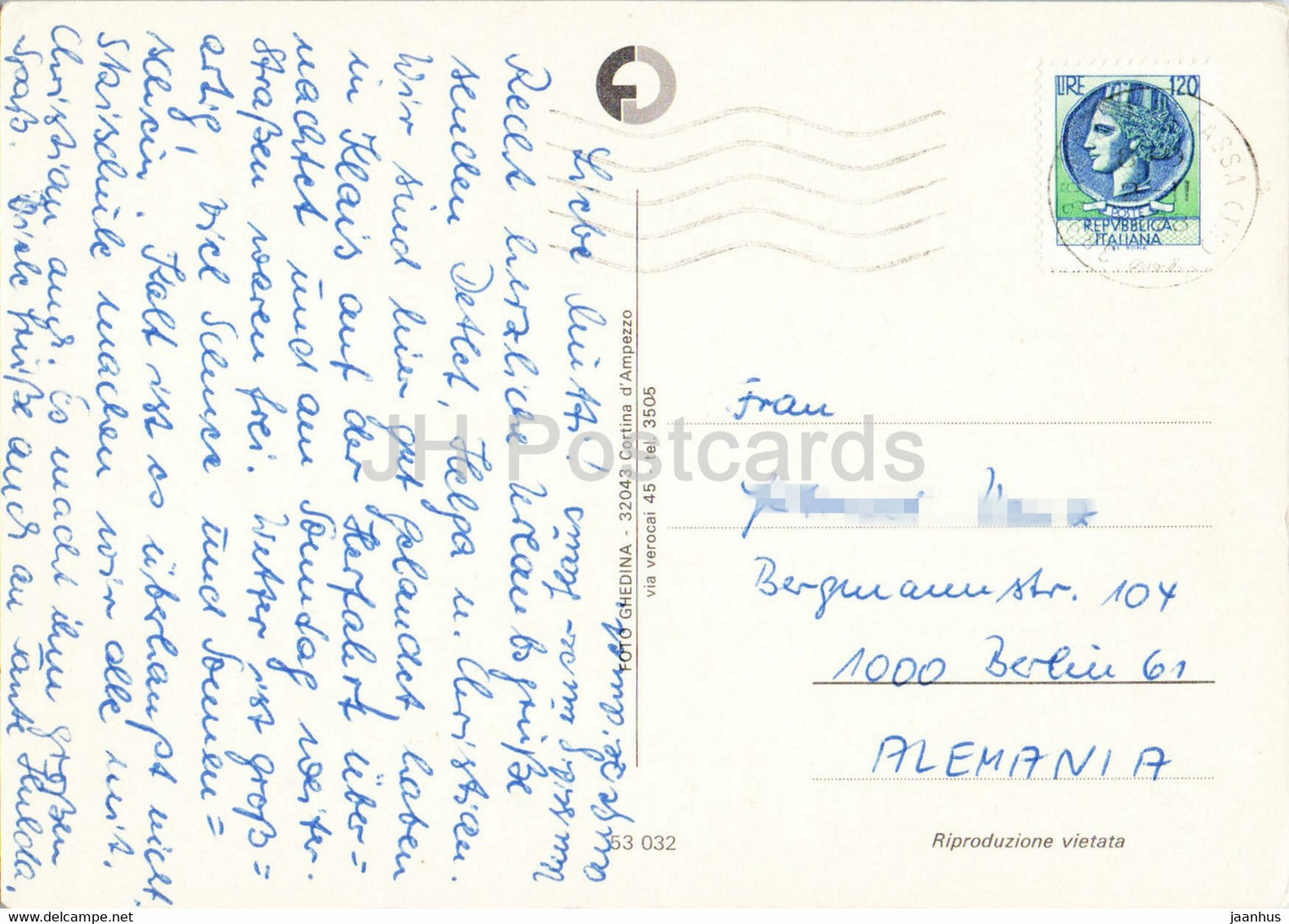 Saluti da Pozza di Fassa - alpine skiing - multiview - 1978 - Italy - used