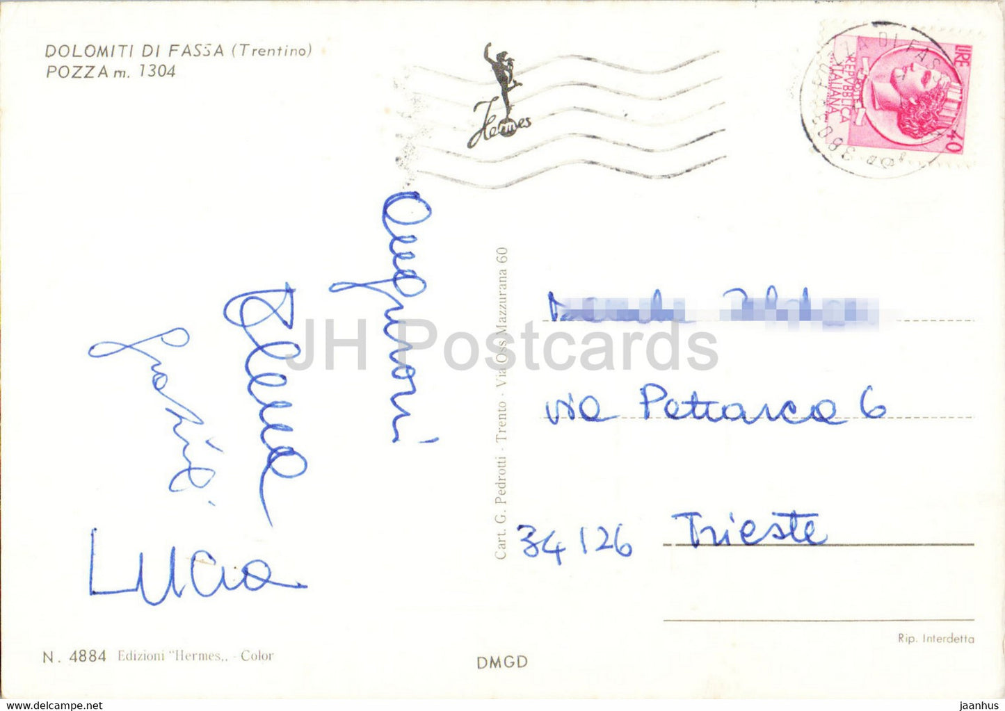 Dolomiti di Fassa - Possa - 4884 - Italy - used