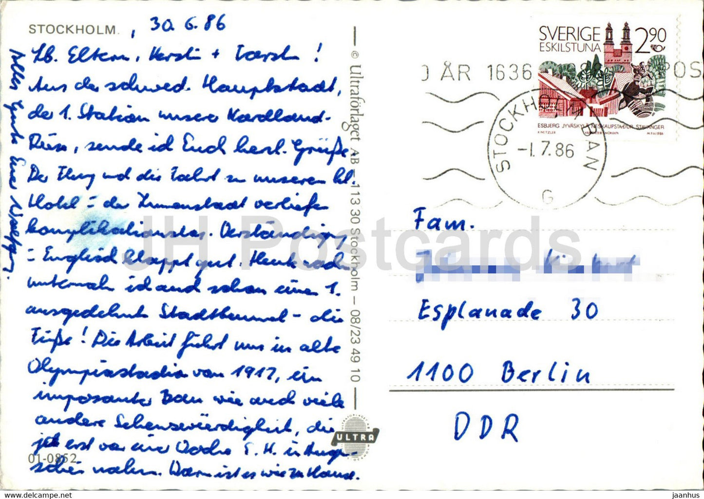 Stockholm – Sommarstaden – Summer in the City – Multiview – 1986 – Schweden – gebraucht