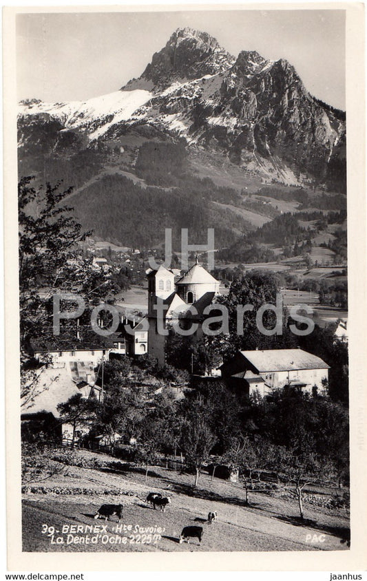 Bernex - La Dent d'Oche 2225 m - 39 - old postcard - France - used - JH Postcards