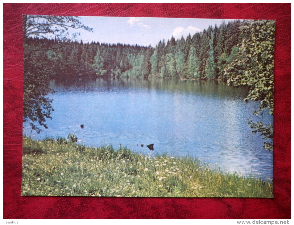 Lake Udsu at Koorküla - Estonian lakes - 1979 - Estonia - USSR - unused - JH Postcards