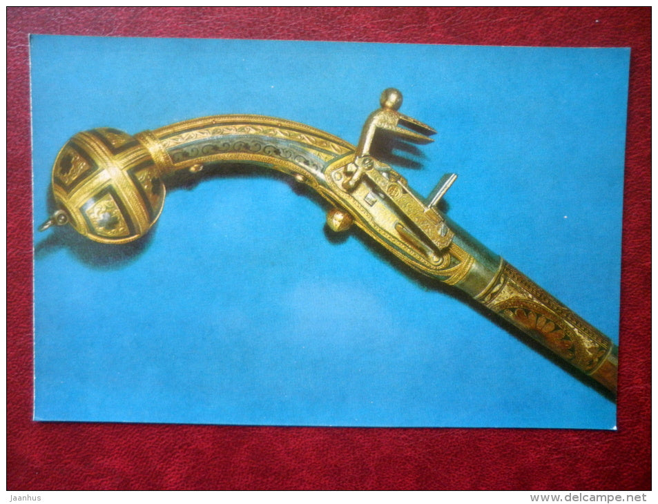 Flint-lock Pistol , 19th century - Georgian Arms and Armour 17th-19th centuries - 1975 - Russia USSR - unused - JH Postcards