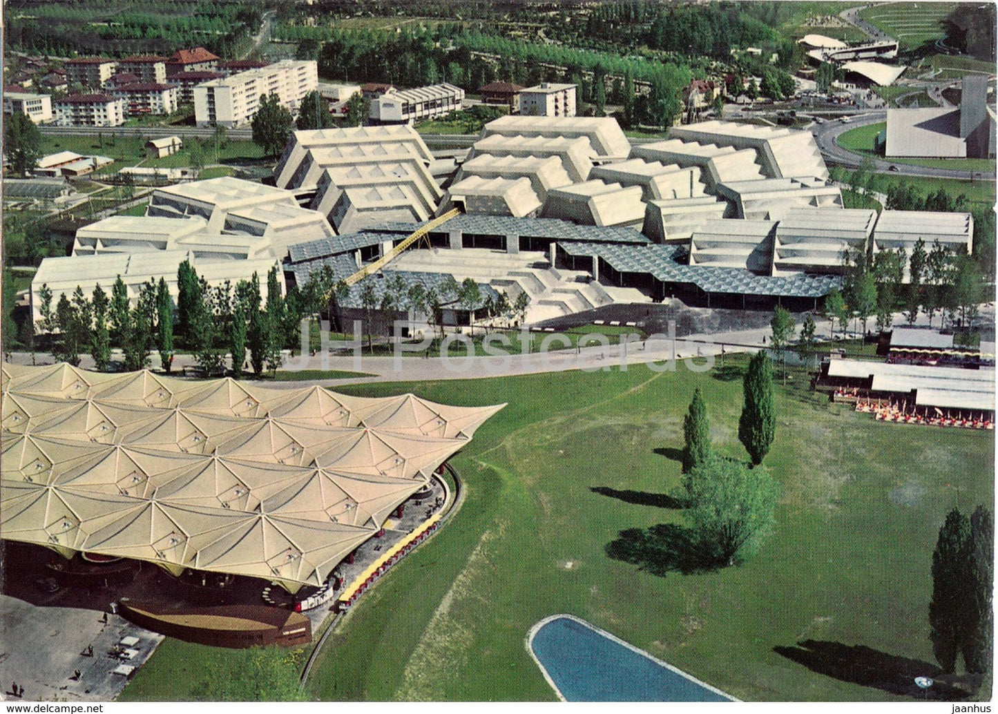 Lausanne - Exposition Nationale Suisse  - Vue Aerienne des secteurs de l'Industrie - 1964 - Switzerland - used - JH Postcards