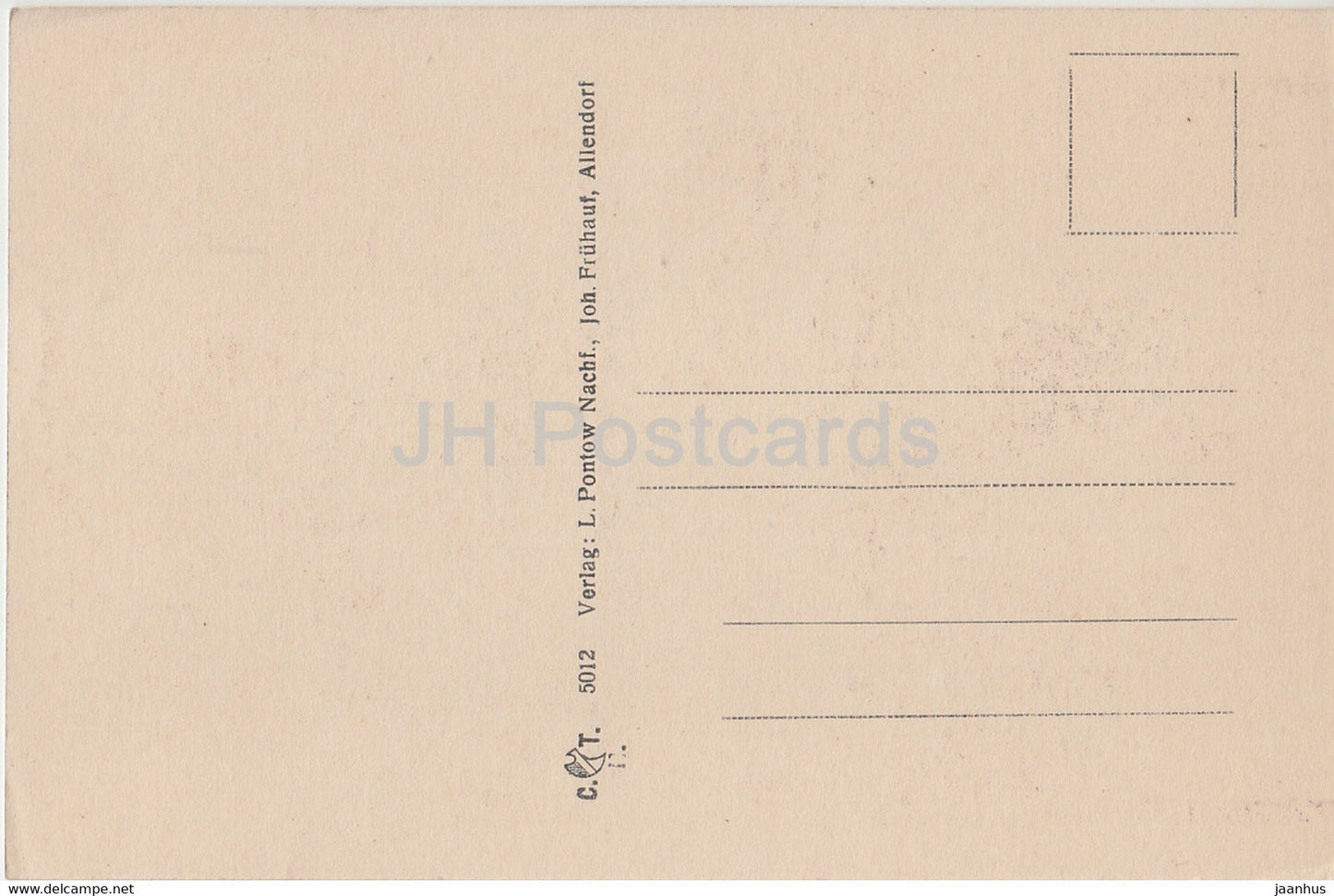 Allendorf a d Werra - Kraussches Haus - Kirchstrasse - old postcard - Germany - unused