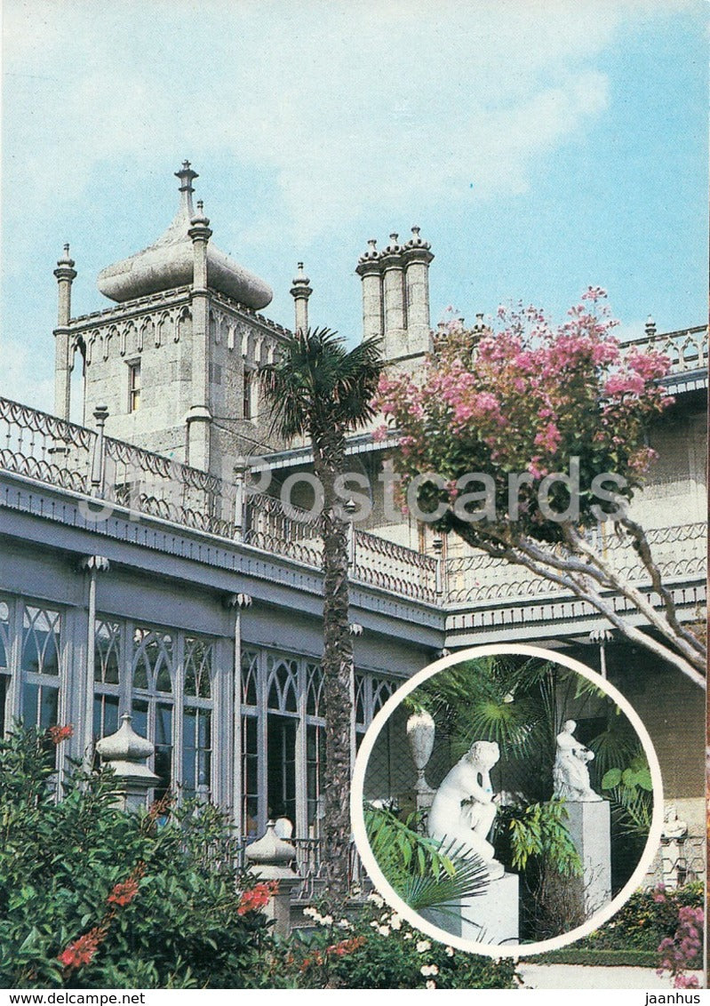 Alupka Palace Museum - Corner of the Winter Garden - Crimea - Ukraine USSR - unused - JH Postcards