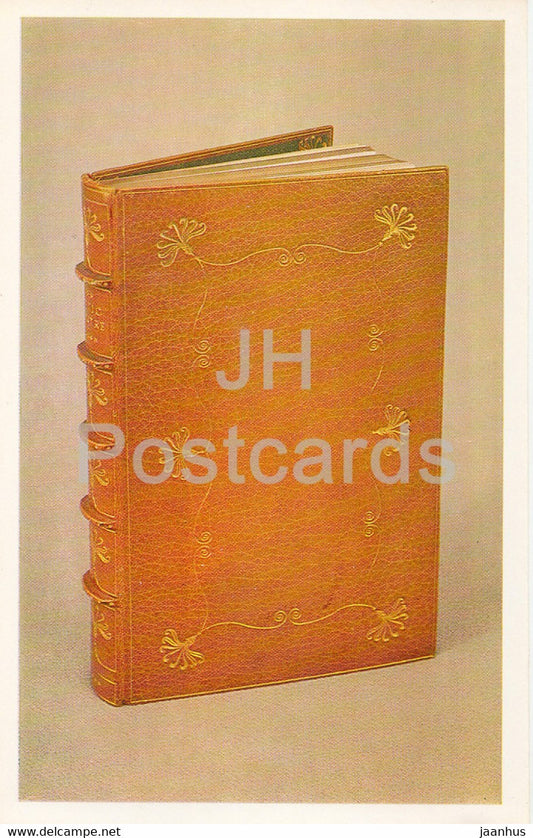 Book Cover of  A. Haight's The Attic Theatre - leather - English Applied Art - 1983 - Russia USSR - unused - JH Postcards