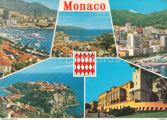 La Condomine et le Port - Vue Generale - Le Palais Princier - Monaco - unused - JH Postcards