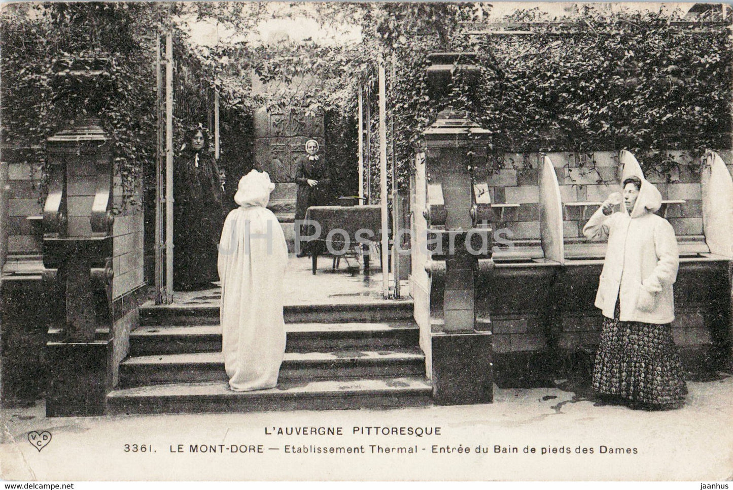 Le Mont Dore - Etablissement Thermal - Entree du Bain de pieds des Dames - 3361 - old postcard - 1912 - France - used - JH Postcards