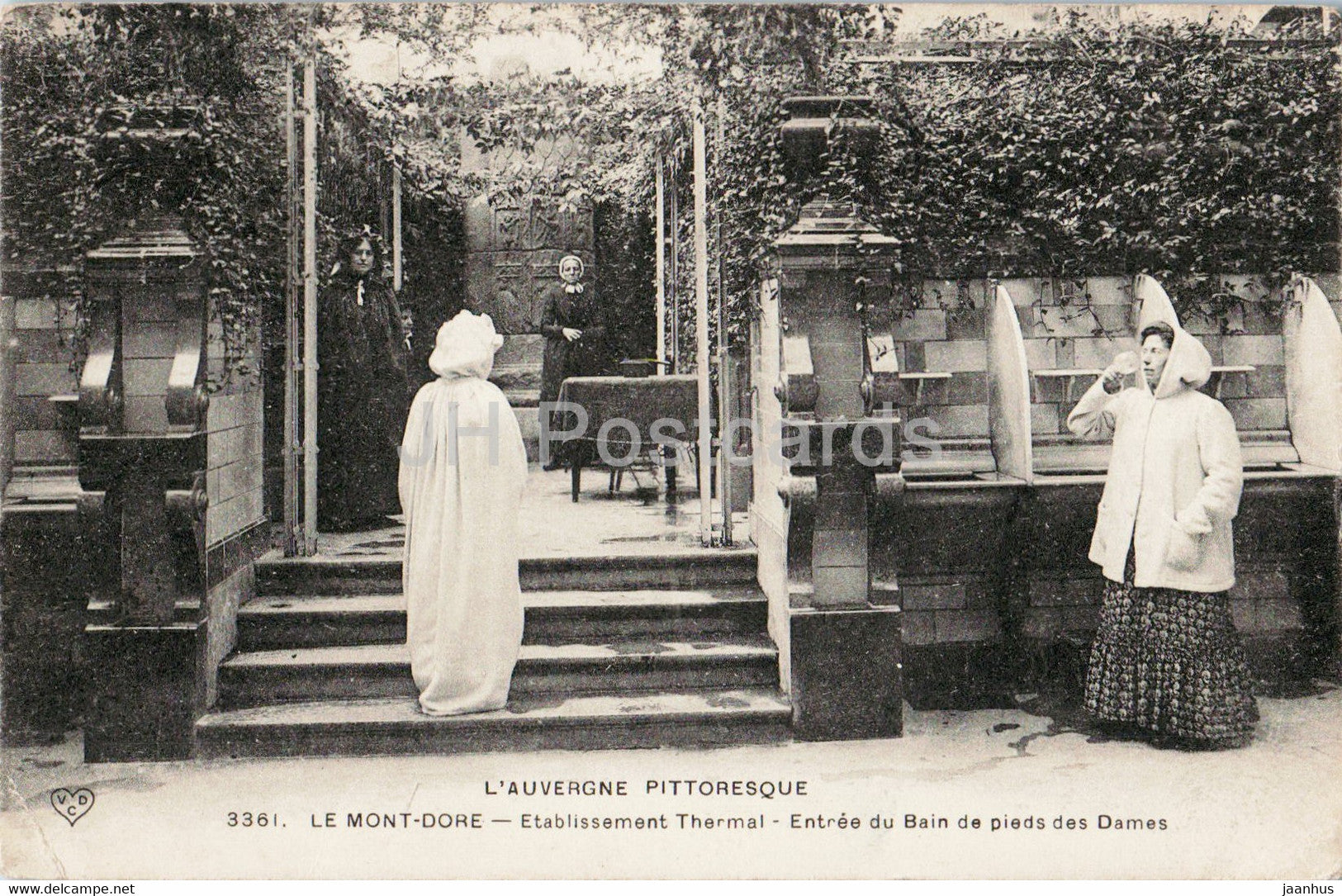 Le Mont Dore - Etablissement Thermal - Entree du Bain de pieds des Dames - 3361 - old postcard - 1912 - France - used - JH Postcards
