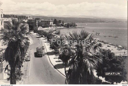 Opatija - sea view - bus - Yugoslavia - Croatia - used - JH Postcards
