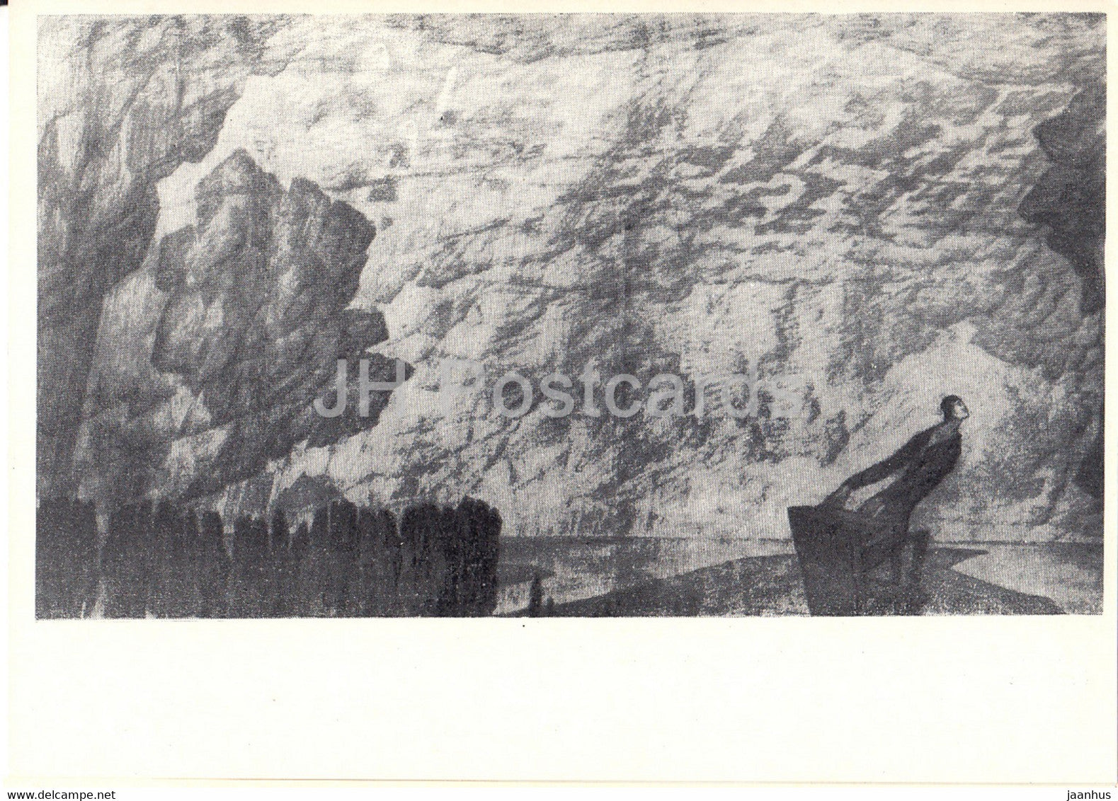 drawing by Kristjan Raud - The Music - Estonian art - 1965 - Estonia USSR - unused - JH Postcards