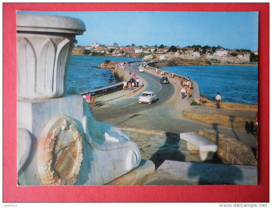 General View - cars - Nesebar - Bulgaria - unused - JH Postcards