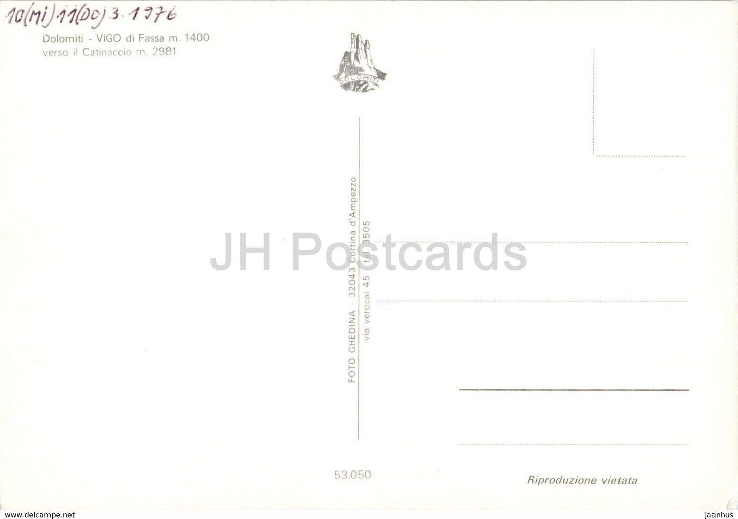 Dolomiti - Val di Fassa - verso il Catinaccio - 1976 - Italy - used