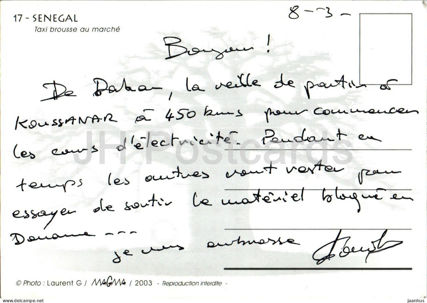 Taxi brousse au marche - Bush taxi to the market - bus - 17 - Senegal - used