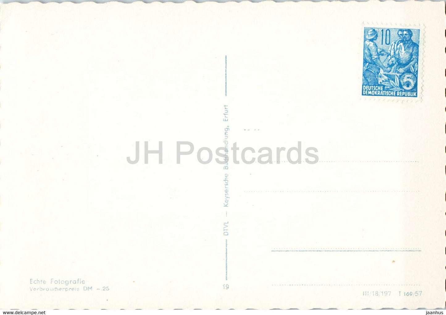 Erfurt - Dom u Severikirche - cathedral - old postcard - Germany DDR - unused