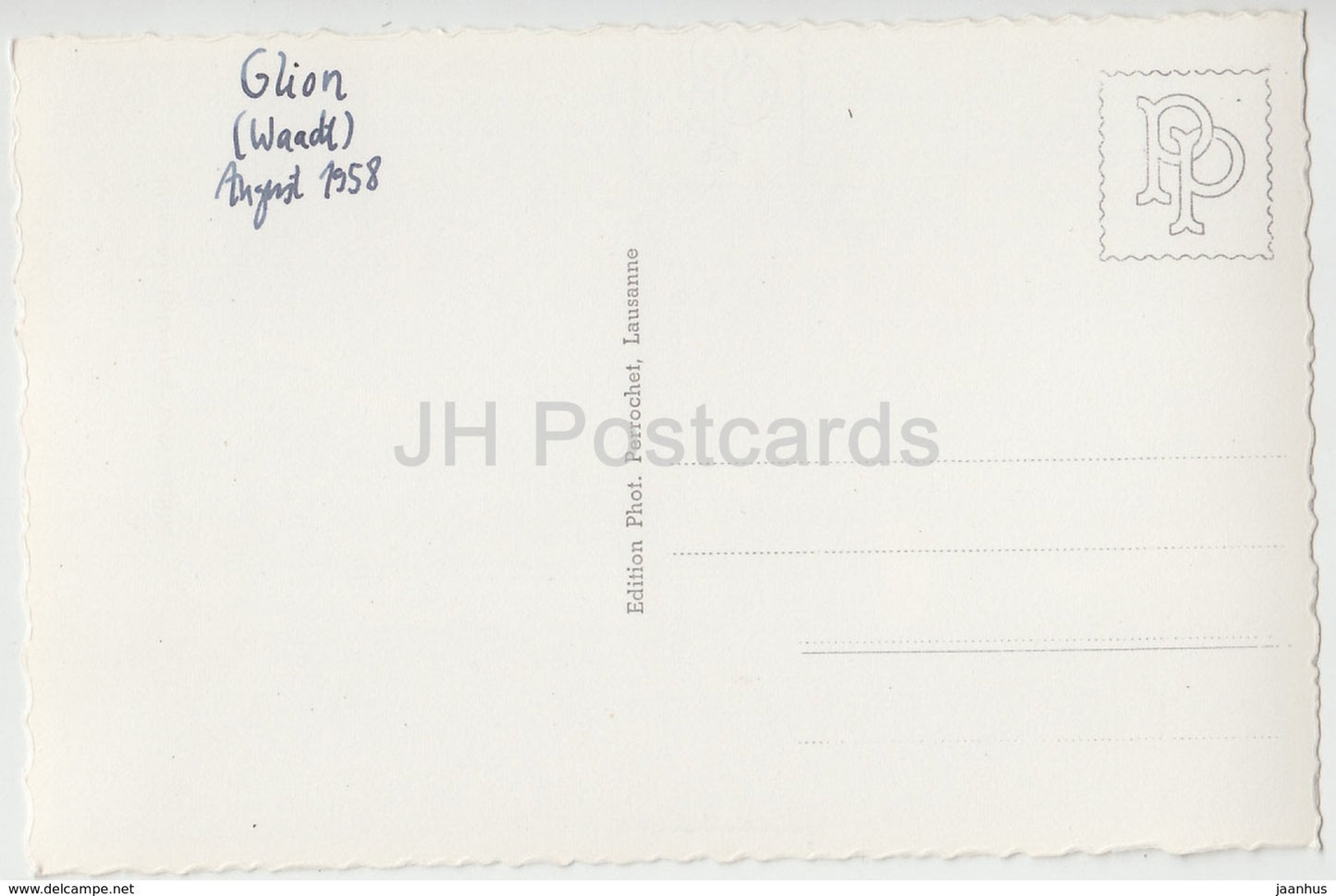 Territet Glion - Le Funiculaire - funicular - train - 2289 - Switzerland - 1958 - used