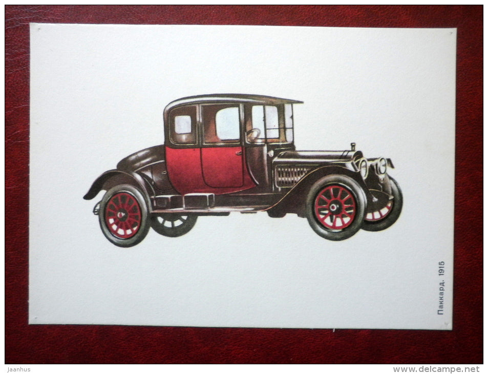 Packard 1915 - old cars - 1977 - Russia USSR - used - JH Postcards