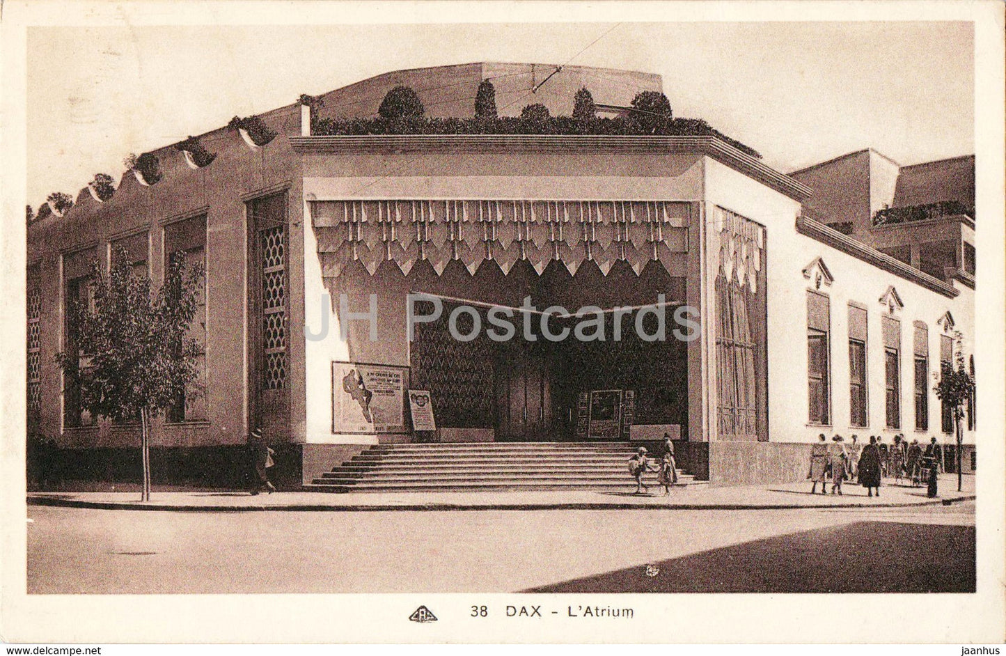 Dax - L'Atrium - 38 -  old postcard - 1936 - France - used - JH Postcards