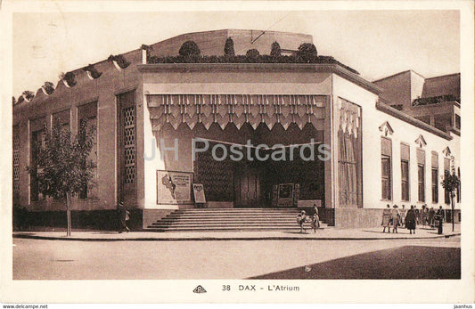 Dax - L'Atrium - 38 -  old postcard - 1936 - France - used - JH Postcards
