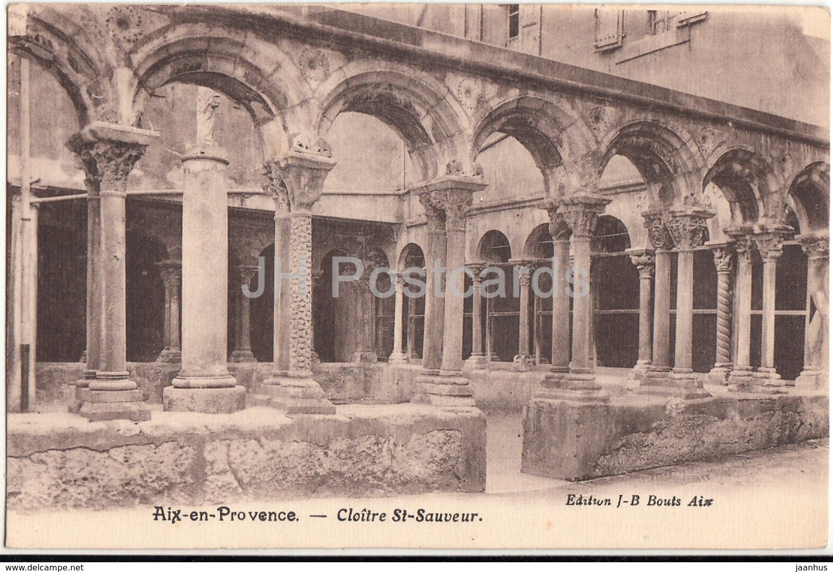 Aix En Provence - Cloitre St Sauveur - cloister - old postcard - France - unused - JH Postcards