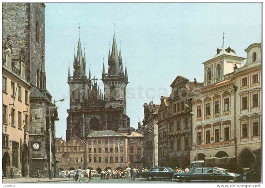 Old Town Square - Prague - Praha - Czechoslovakia - Czech - unused - JH Postcards