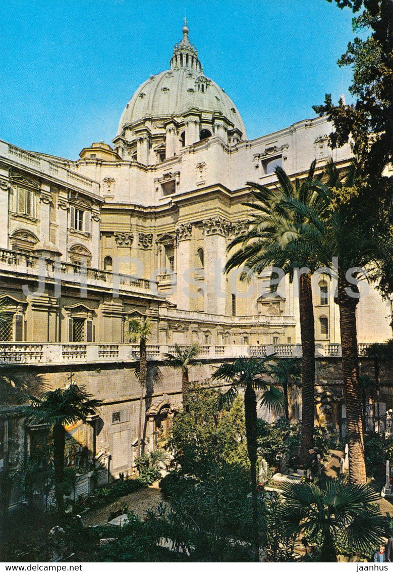 Blick vom Campo Santo Teutonico auf die Kuppel von Sankt Peter - Italy - Italia - unused - JH Postcards