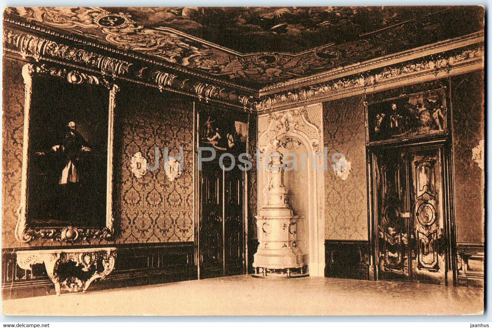 Frankfurt am Main - Wahlzimmer im Romer - old postcard - 1909 - Germany - unused - JH Postcards