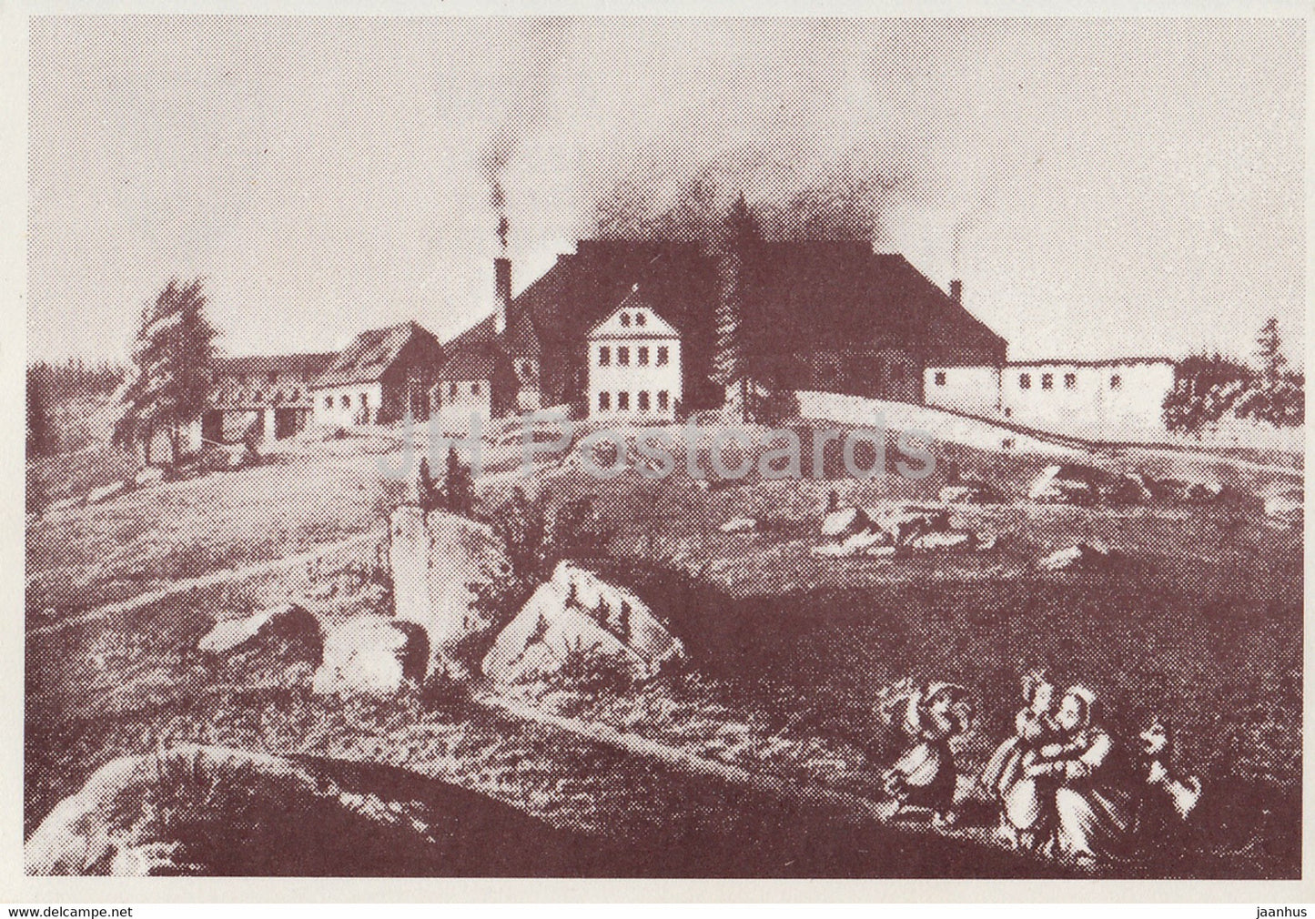 Die Hutte von Christiansthal - art - Germany DDR - unused - JH Postcards