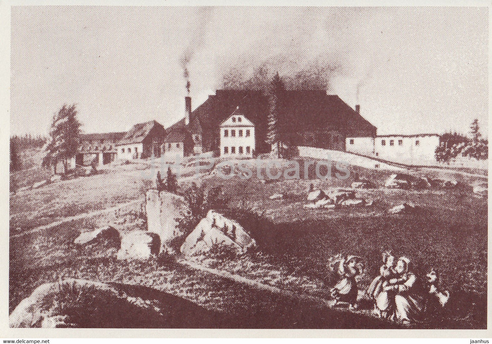 Die Hutte von Christiansthal - art - Germany DDR - unused - JH Postcards